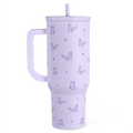 Purple Butterfly Slidemate | Slider Tumbler with Handle 40oz