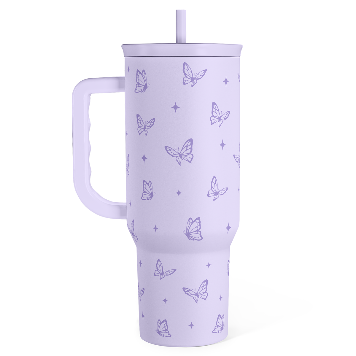 Purple Butterfly Slidemate | Slider Tumbler with Handle 40oz