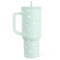 Mint Daisy Slidemate | Slider Tumbler with Handle 40oz
