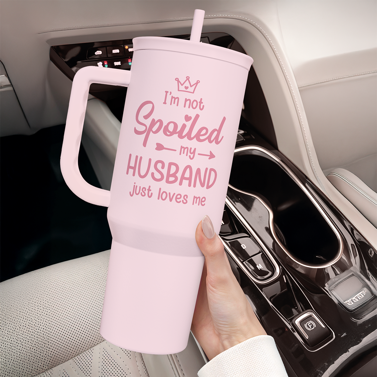 Pink Wife Slidemate | Slider Tumbler with Handle 40oz