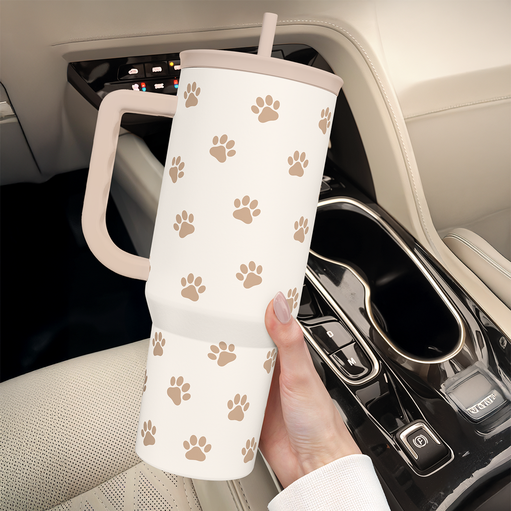 Brown Dog Slidemate | Slider Tumbler with Handle 40oz
