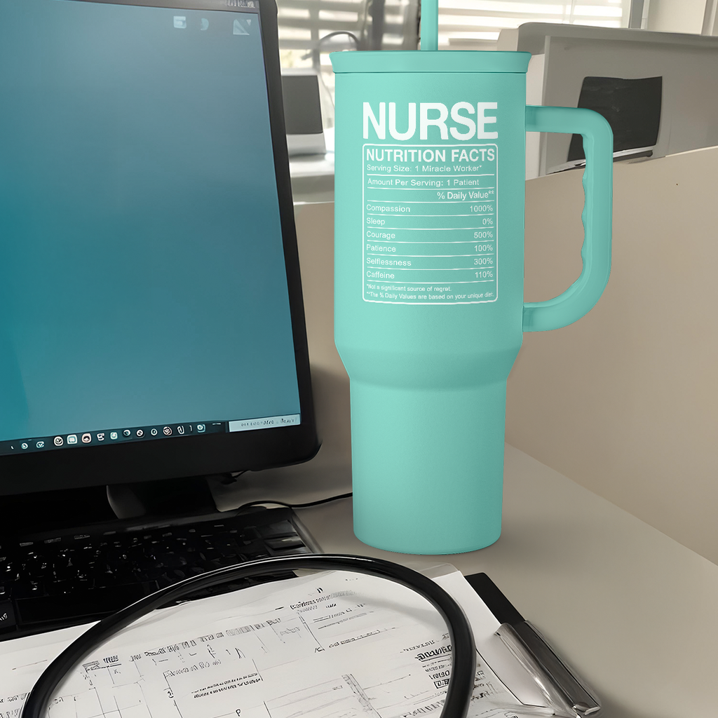 Mint Nurse Slidemate | Slider Tumbler with Handle 40oz
