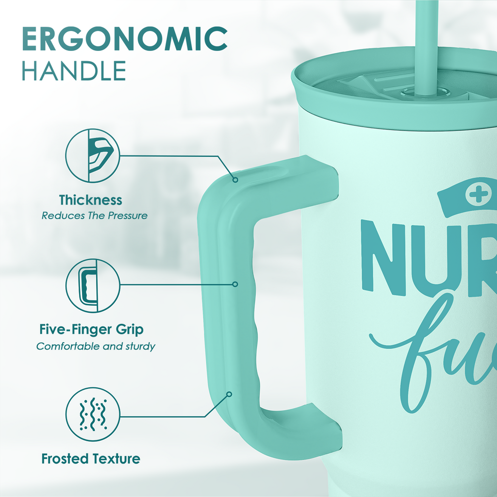 Mint Nurse Slidemate | Slider Tumbler with Handle 40oz