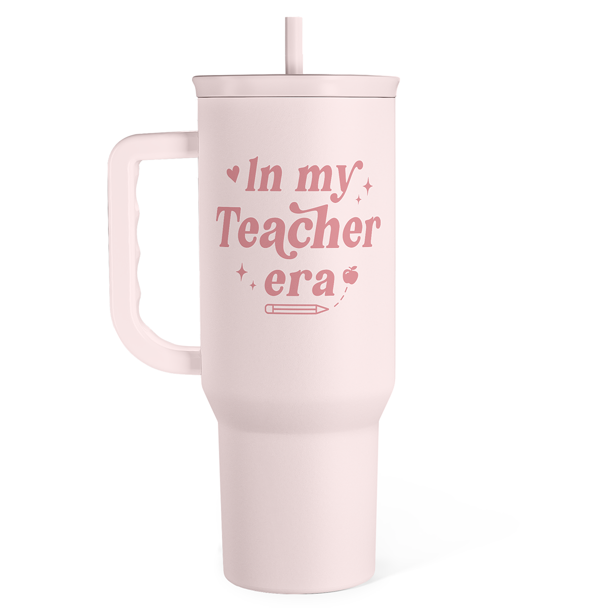 Pink Teacher Slidemate | Slider Tumbler with Handle 40oz