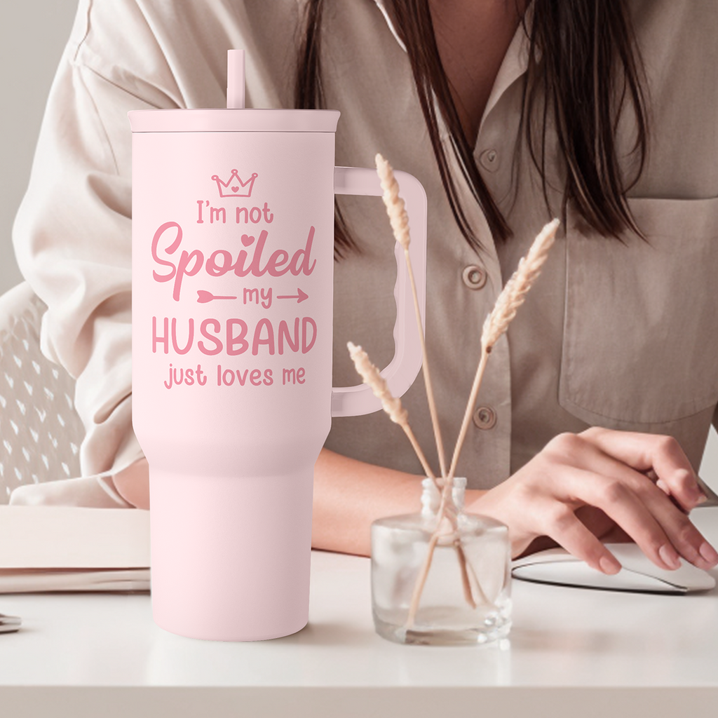 Pink Wife Slidemate | Slider Tumbler with Handle 40oz