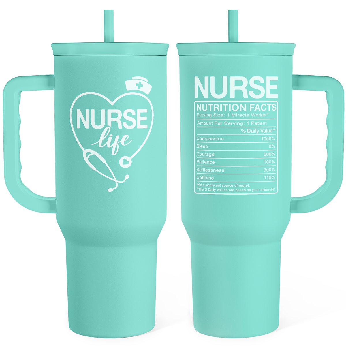 Mint Nurse Slidemate | Slider Tumbler with Handle 40oz