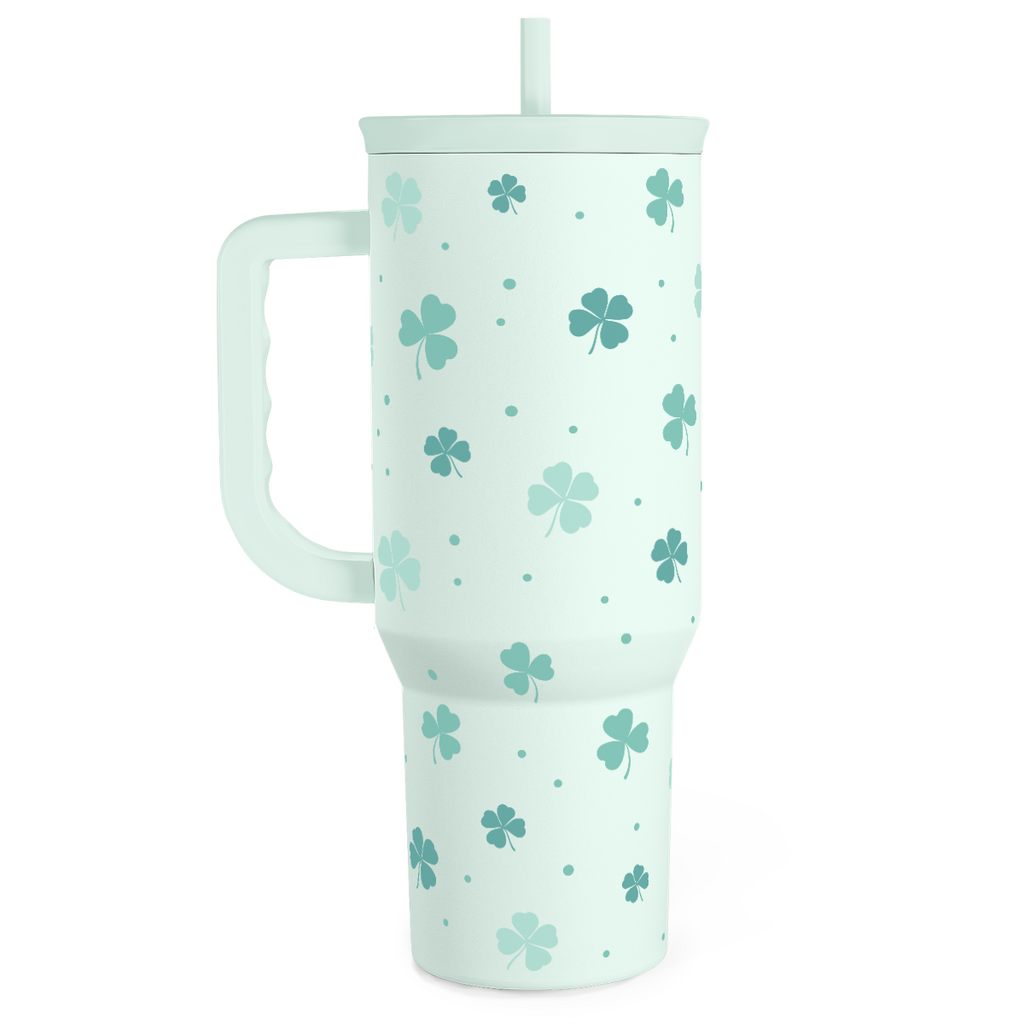 Mint Shamrock Slidemate | Slider Tumbler with Handle 40oz