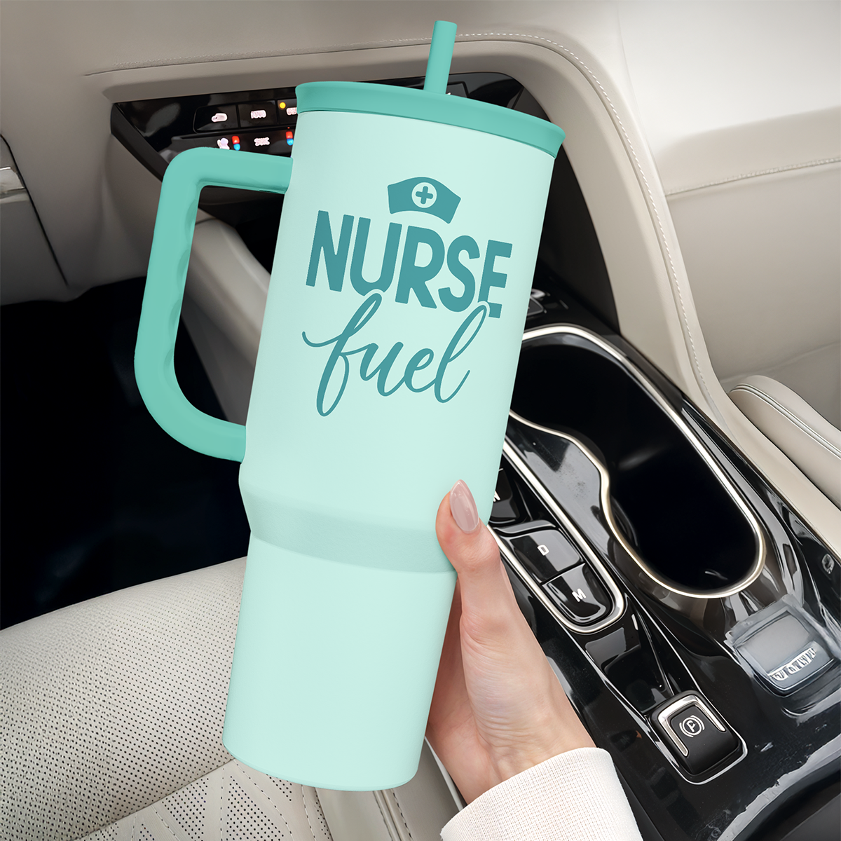 Mint Nurse Slidemate | Slider Tumbler with Handle 40oz