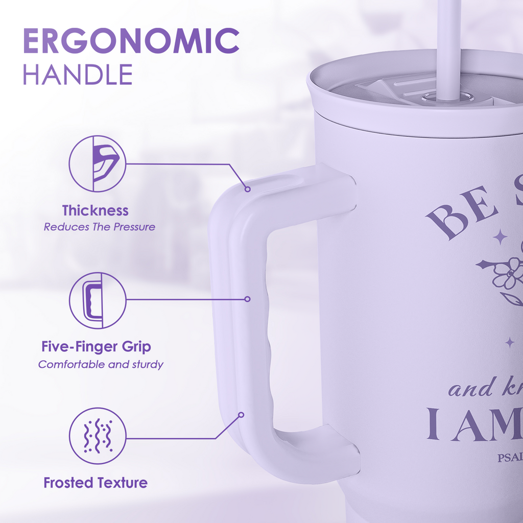 Purple Christian Slidemate | Slider Tumbler with Handle 40oz