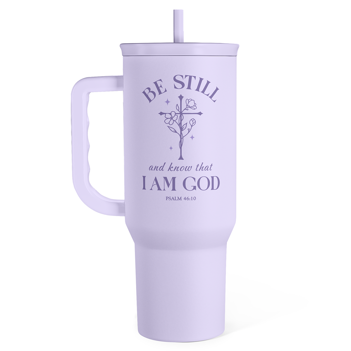 Purple Christian Slidemate | Slider Tumbler with Handle 40oz