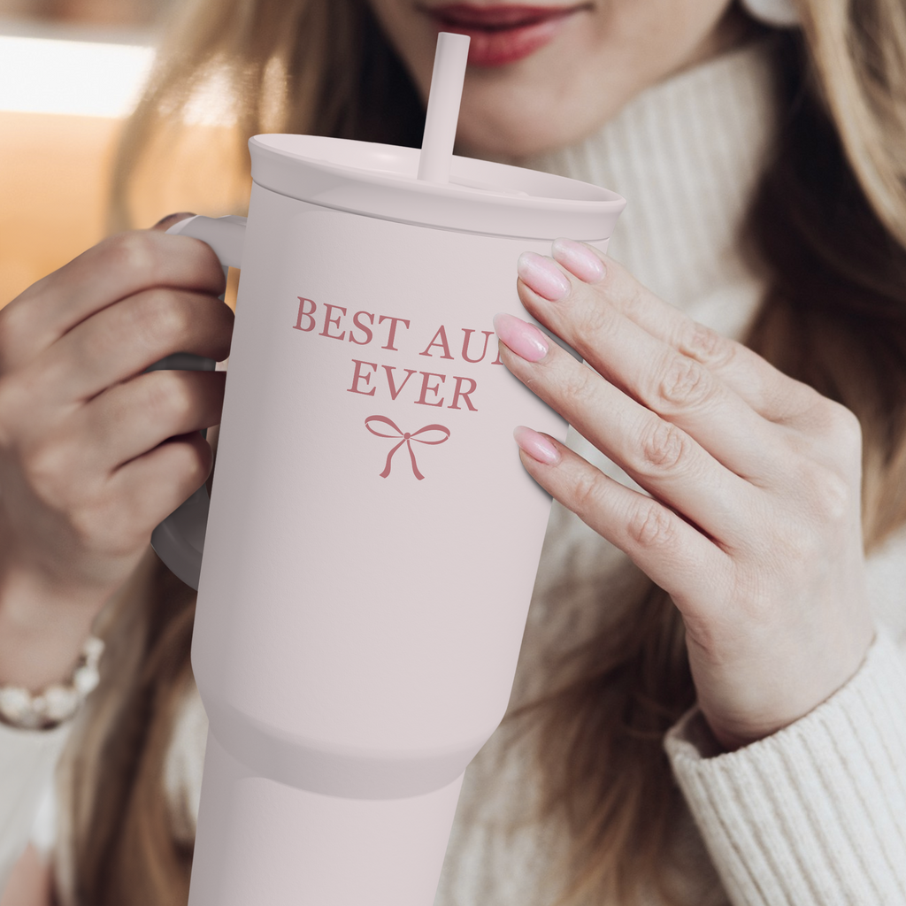 Pink Aunt Slidemate | Slider Tumbler with Handle 40oz