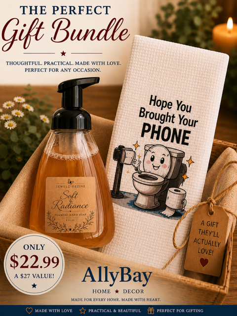 Foaming Soap & Decorative Towel Bundle + FREE Wax Melt
