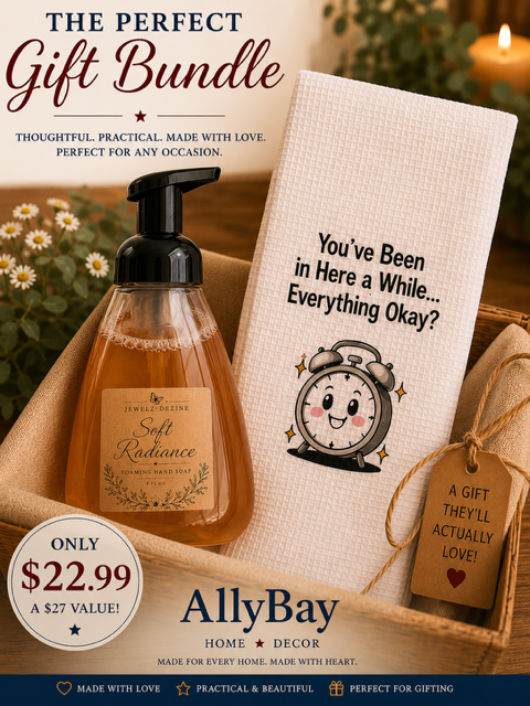 Foaming Soap & Decorative Towel Bundle + FREE Wax Melt