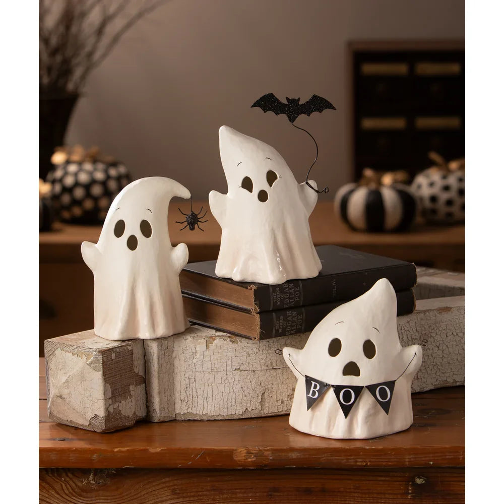 LUMINARY BOO WITH BANNER BY BETHANY LOWE DESIGNS