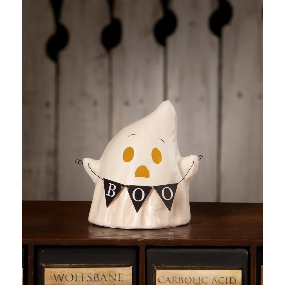 LUMINARY BOO WITH BANNER BY BETHANY LOWE DESIGNS