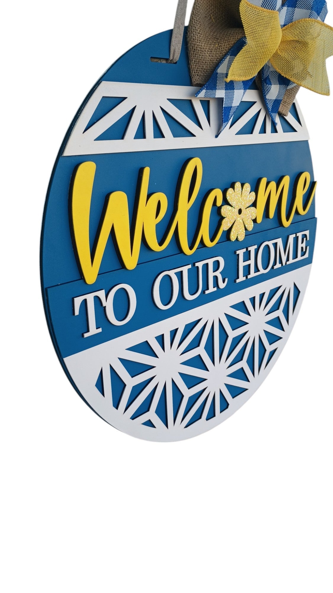 Welcome to Our Home Door Decor Sign